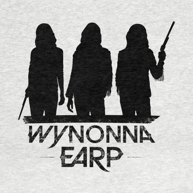 (Black Print) Wynonna Earp X3 T-Shirt by scrappydogdesign